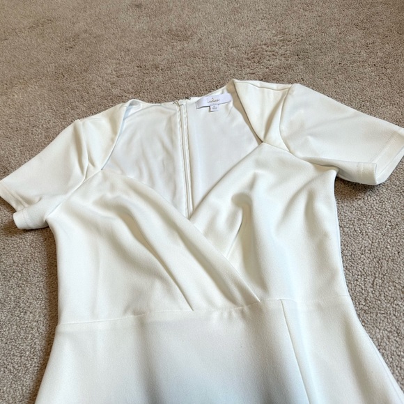 Lulu’s Eternal Elegance White Surplice Short Sleeve Maxi Dress - Picture 6 of 8